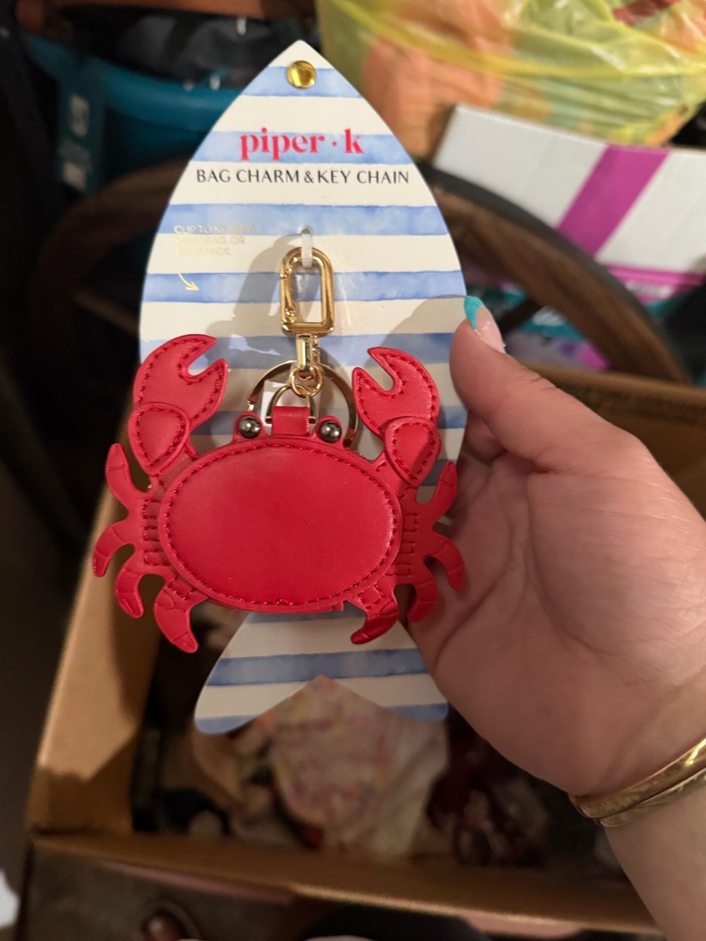 Crab Bag Charm